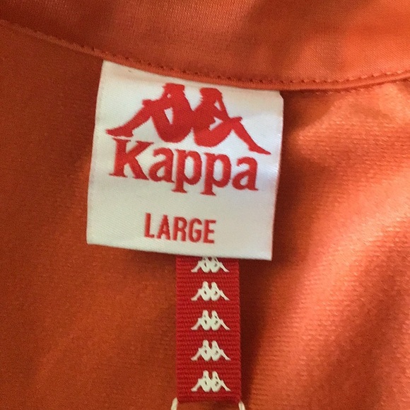 Kappa Men’s activewear track jacket - regular fit Large.  Orange. - Picture 9 of 9